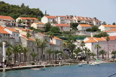 Widok na chorwackie wybrzeże.