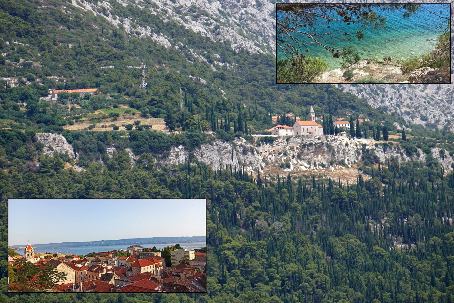 kolaż zdjęć z Chorwacji